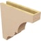 Ekena Millwork 4"W x 16"D x 16"H Thin Asheboro Rough Cedar Woodgrain TimberThane Corbel, Primed Tan CORUR04X16X16ASHRCPR - alternate 5